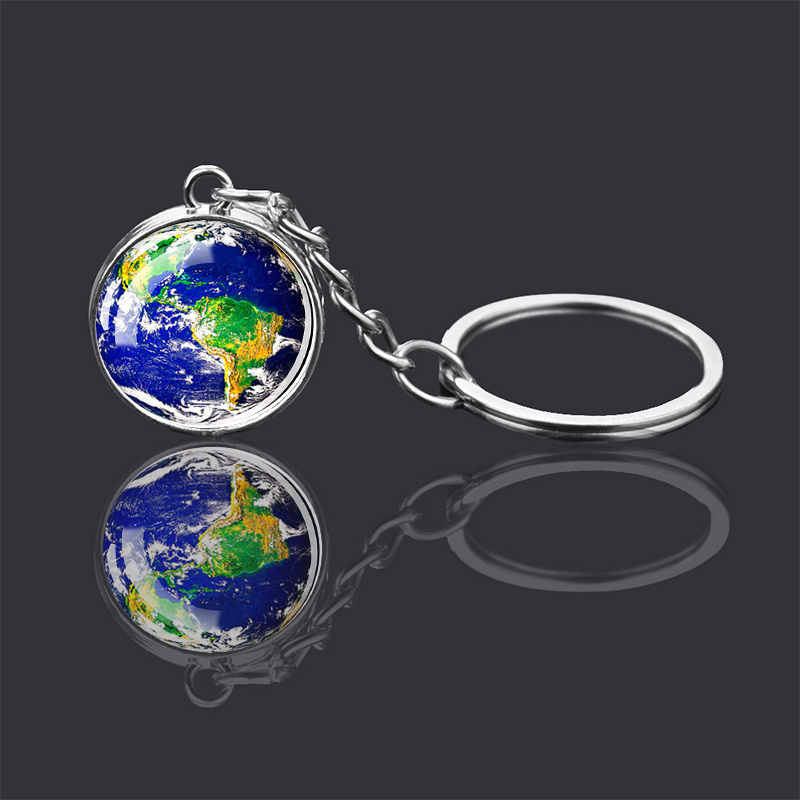 Space Keyring Astronaut Keychain Galaxy Gifts Astronomy 