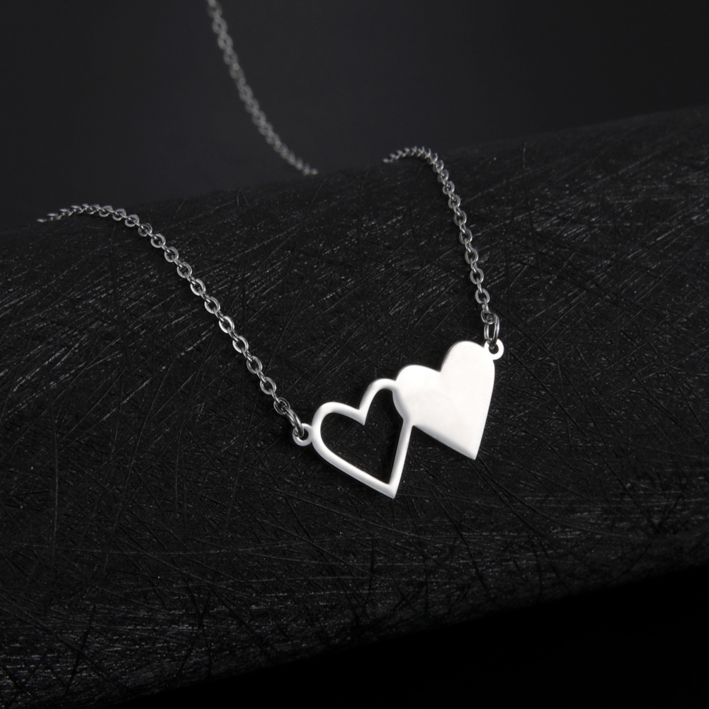 Romantic Water Drop Stainless Steel Pendant Male Choker Necklace Cute Heart  Mailbox Shape Trendy - Temu