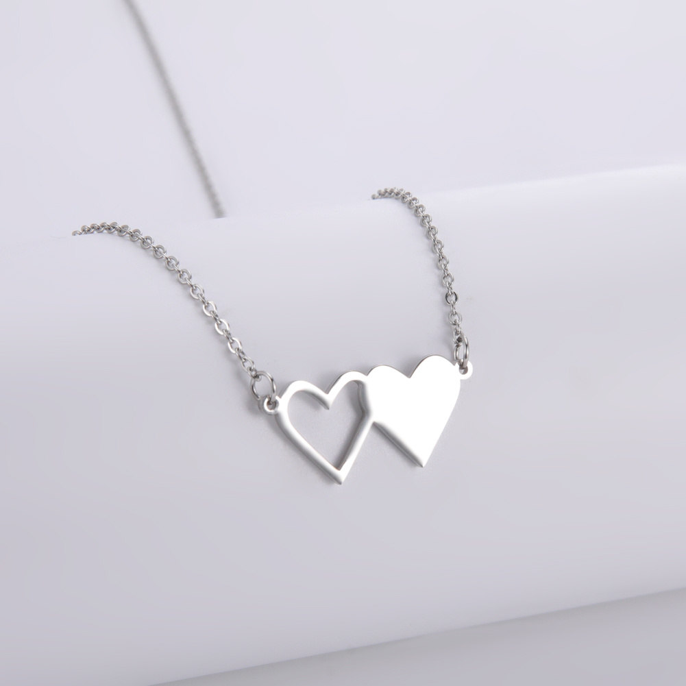 Romantic Water Drop Stainless Steel Pendant Male Choker Necklace Cute Heart  Mailbox Shape Trendy - Temu