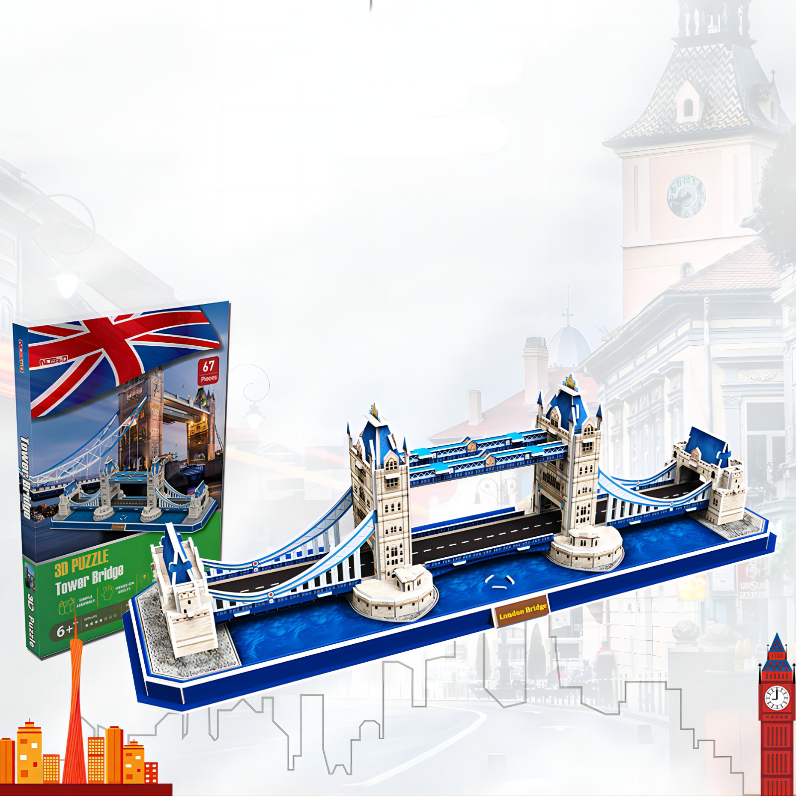 Puzzles 3D ROYAUME UNI London Bridge Big Ben City Skyline - Temu