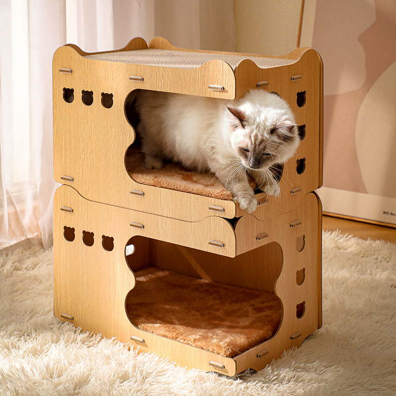  DJDEFK Hamaca para gatos con diseño de gato, cómoda y