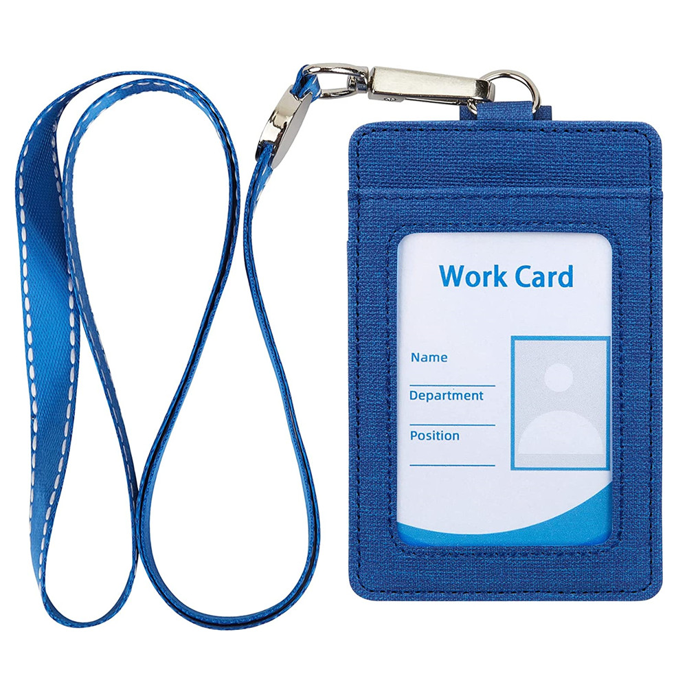 Arae Card Holder Vertical PU Leather Badge Holder with 1 Clear ID Card –  Arae case