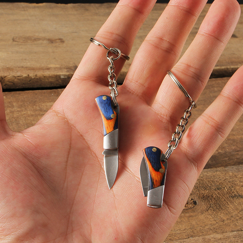 Mini Pocket Knives With Sheath Knife Set Keychain Knife Box - Temu