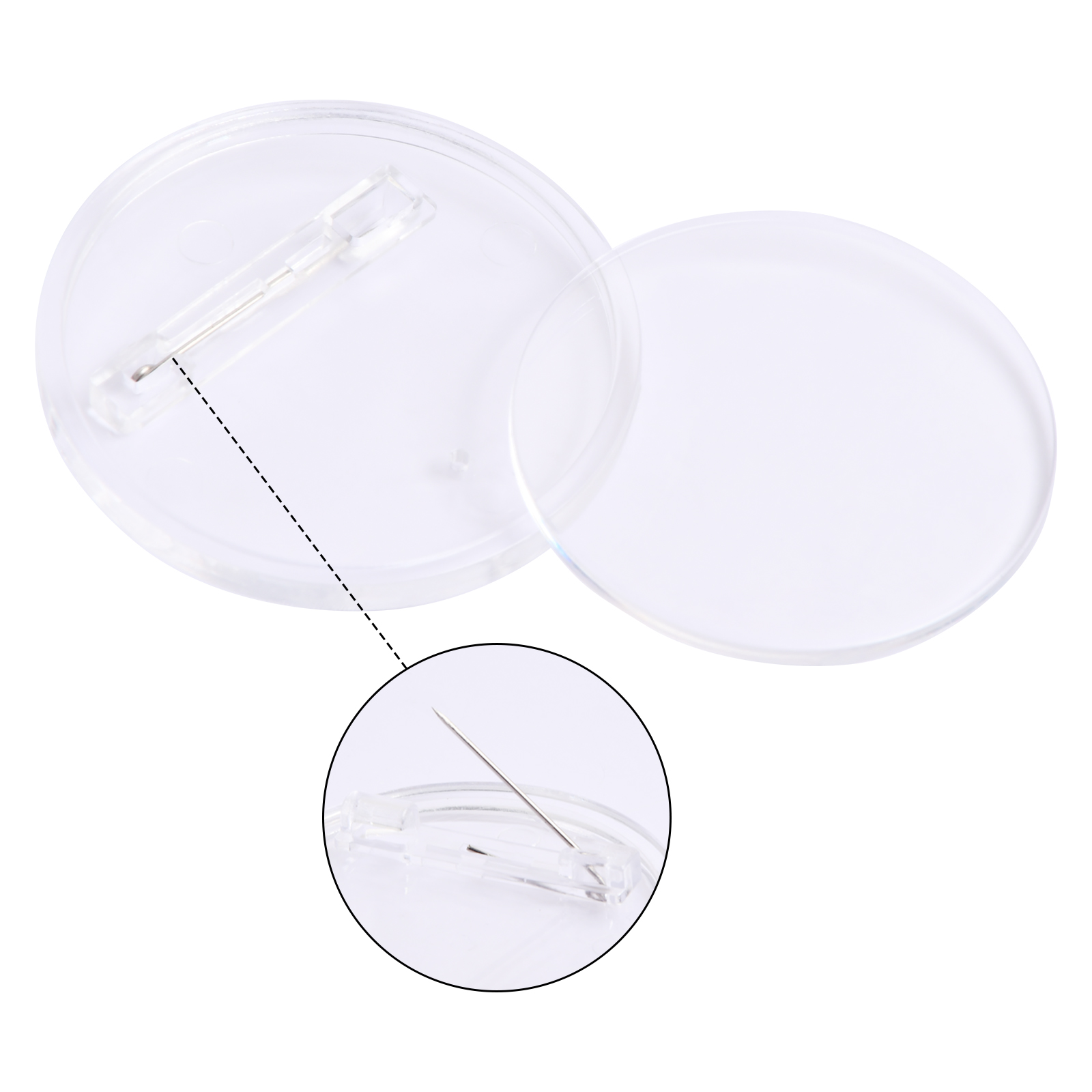  30Pcs Badge Making Kit for Kids, 1.45'' Clear Button Craft  Badges Make Your Own Badges Button Badge Acrylic Button Pin Badges for DIY  Craft Activities Decoration and Kids Party Bag Fillers (