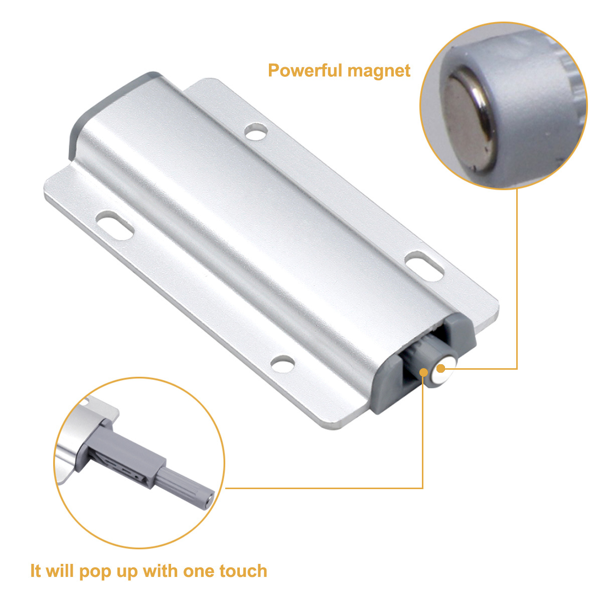 Magnetic Touch Latch  Magnetic Touch Latch for Glass Doors