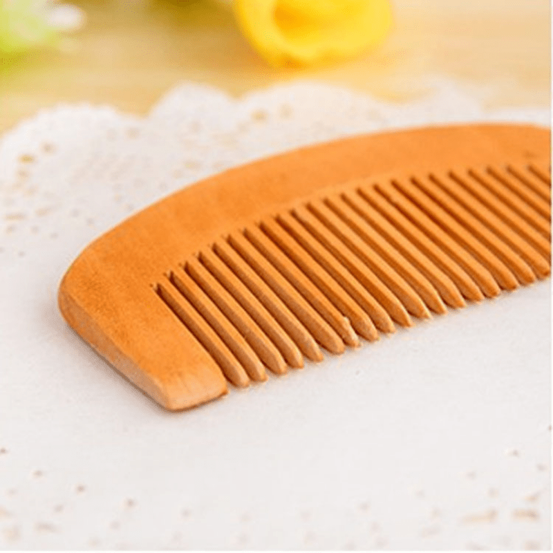 Natural Wooden Comb with Soft Tooth Teeth