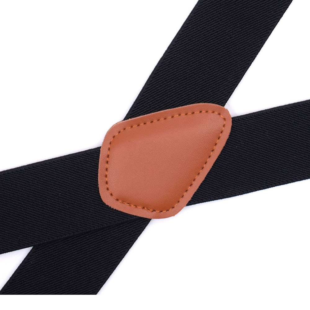 MENDENG Vintage Bronze 4 Swivel Hook Suspenders for Men Adjustable
