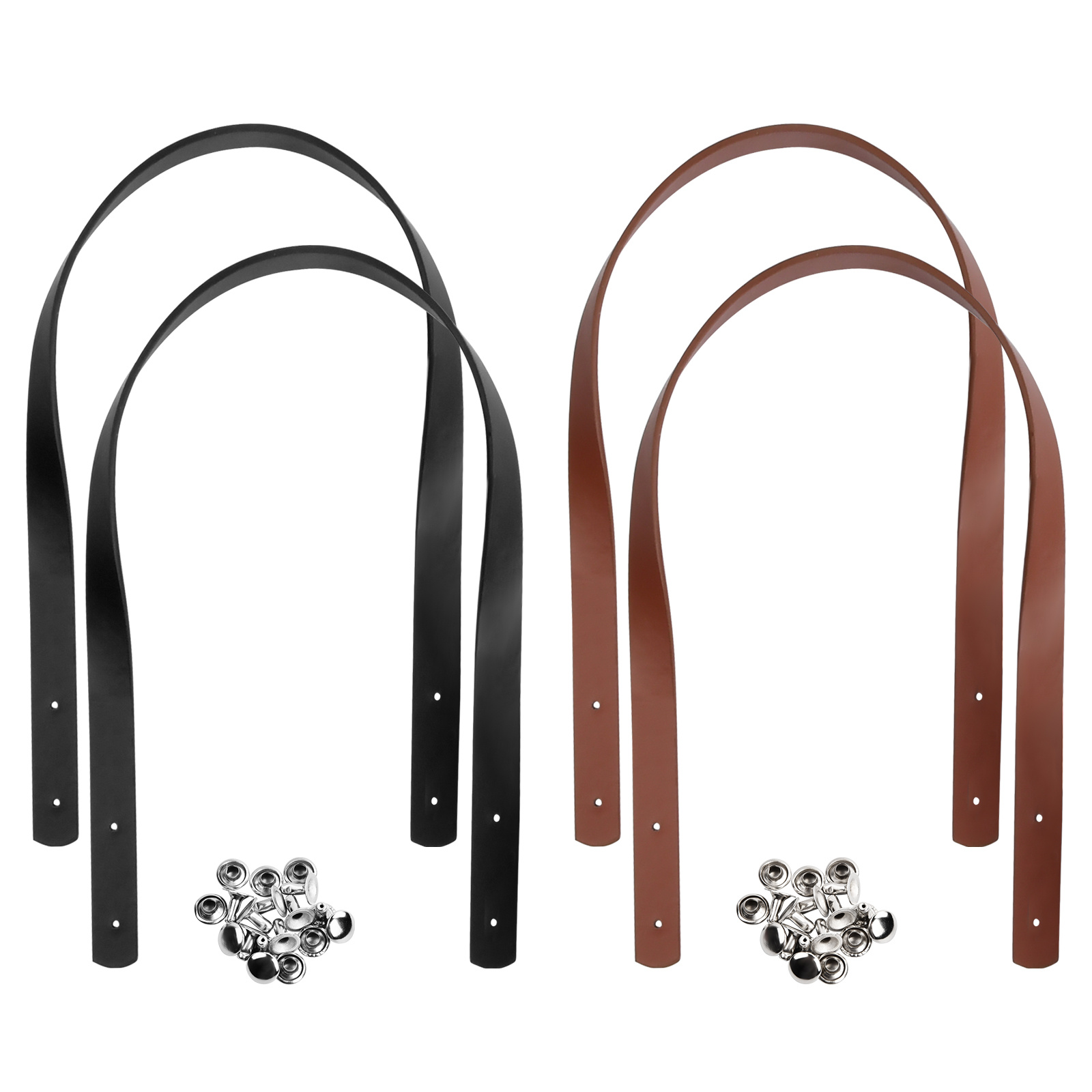 (Leather-Short-Handle) Leather Short Handle Strap : Color Option