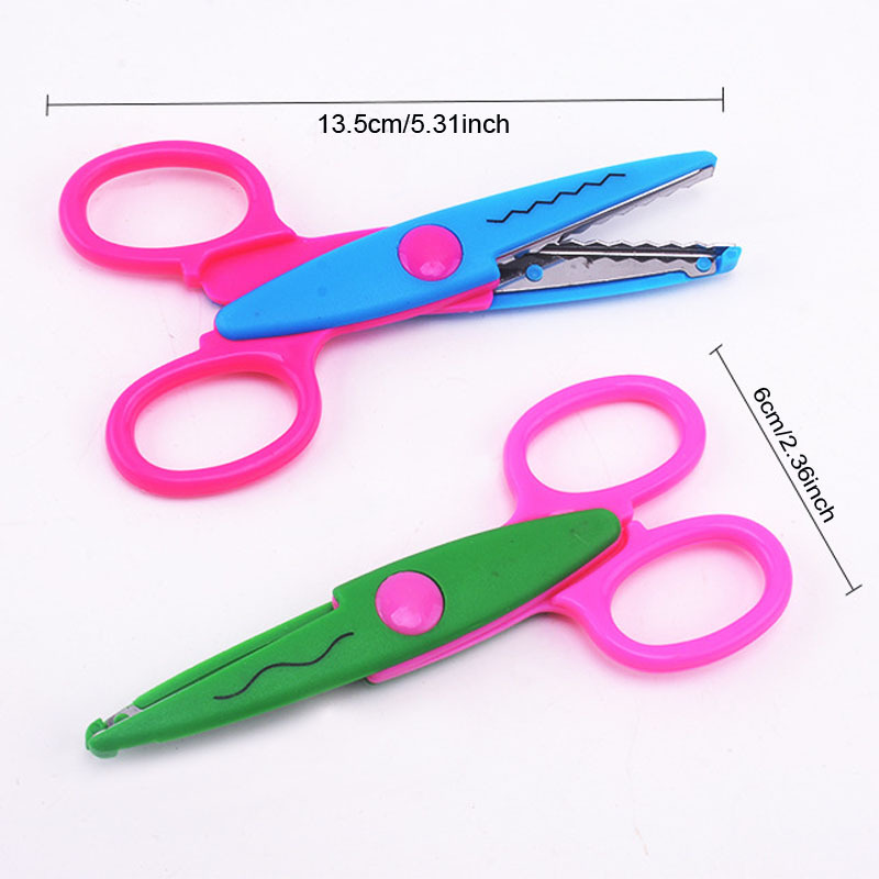 zigzag scissors set wave paper cutting knife art handmade children  kindergarten students craft scissors mini pattern scissors