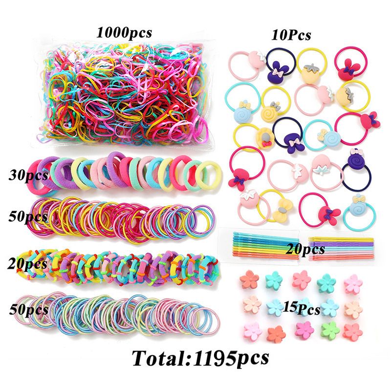 Girls Hair Clip Claw Clips Hairpin Side Clip Disposable Small Rubber Band Elastic  Hair Tie Hair Rope Hair Bands Ponytail Holders Hair Accessories Gift Box  Set - Baby Products - Temu