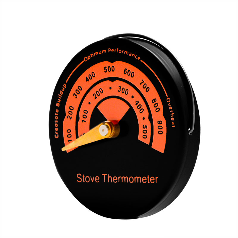 Magnétique Poêle Thermomètre Température du Poêle Mètre Poêle Cheminée  conduit de Fumée Thermomètre Cheminée Accessoires Sécurité Moniter