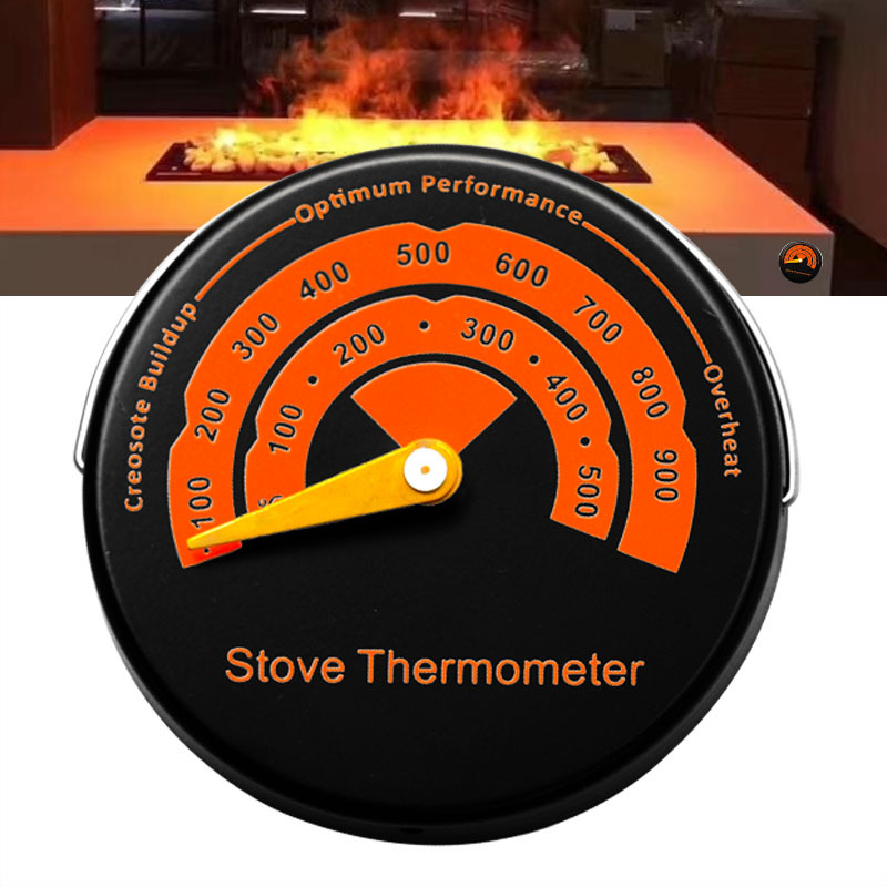 Adsorbed Magnetic Wood Stove Pipe Fire Heat Temperature Gauge
