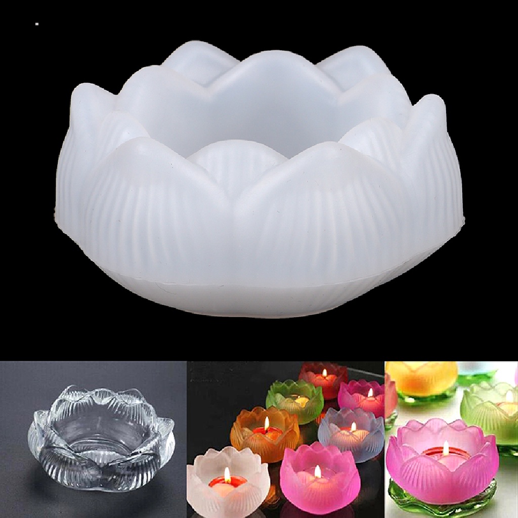 Stereoscopic Lotus Resin Diy Mould Lotus Candlestick Jewelry - Temu