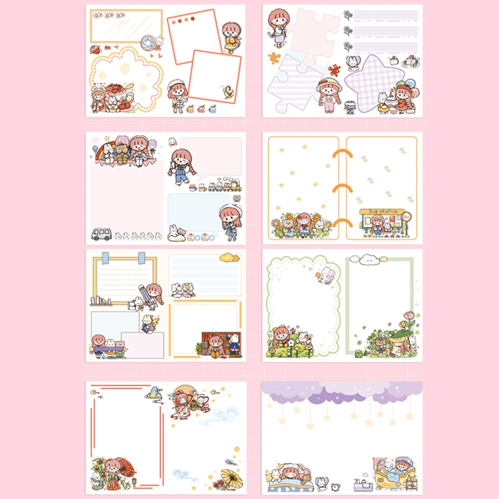 80 Pages Kawaii Journal Color Inner Page Cartoon Pattern - Temu