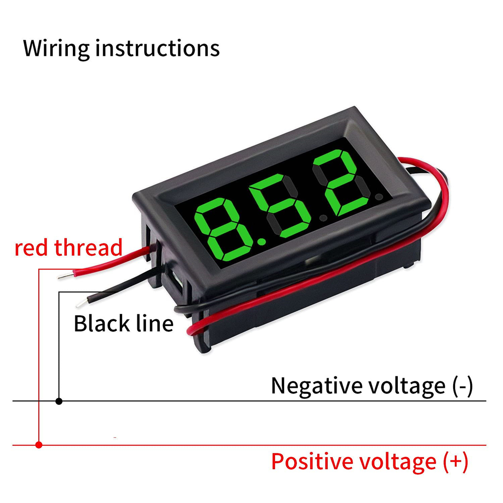 Digital Voltmeter 4.5v 30v Digital Voltmeter Voltage Temu