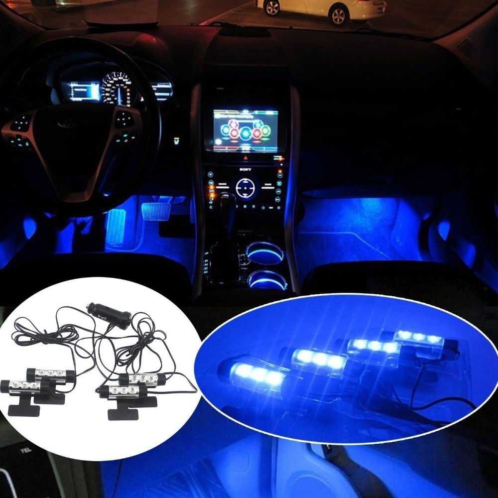 118.11 Inch 7 Color In 1 Car Interior Accessories Atmosphere Lamp EL Cold  Light Line With USB DIY Decorative Dashboard Console Auto LED Ambient Lights