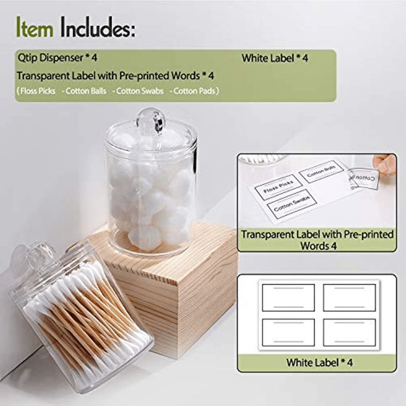 Plastic Toothpick Box Swab Pads Holder Qtip Buds Ball - Temu