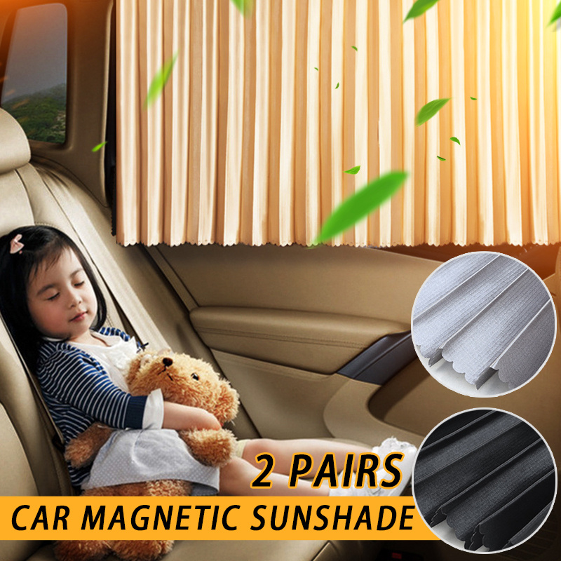 2 Stück magnetisches Auto Sonnenschutz UV-Schutz Auto Vorhang Baby