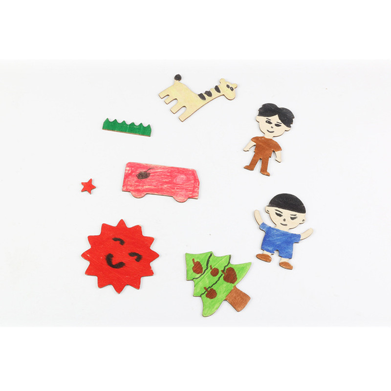 20pcs wooden drawing stencils kit   toys coloring puzzle arts crafts set educational toys halloween christmas gift details 8