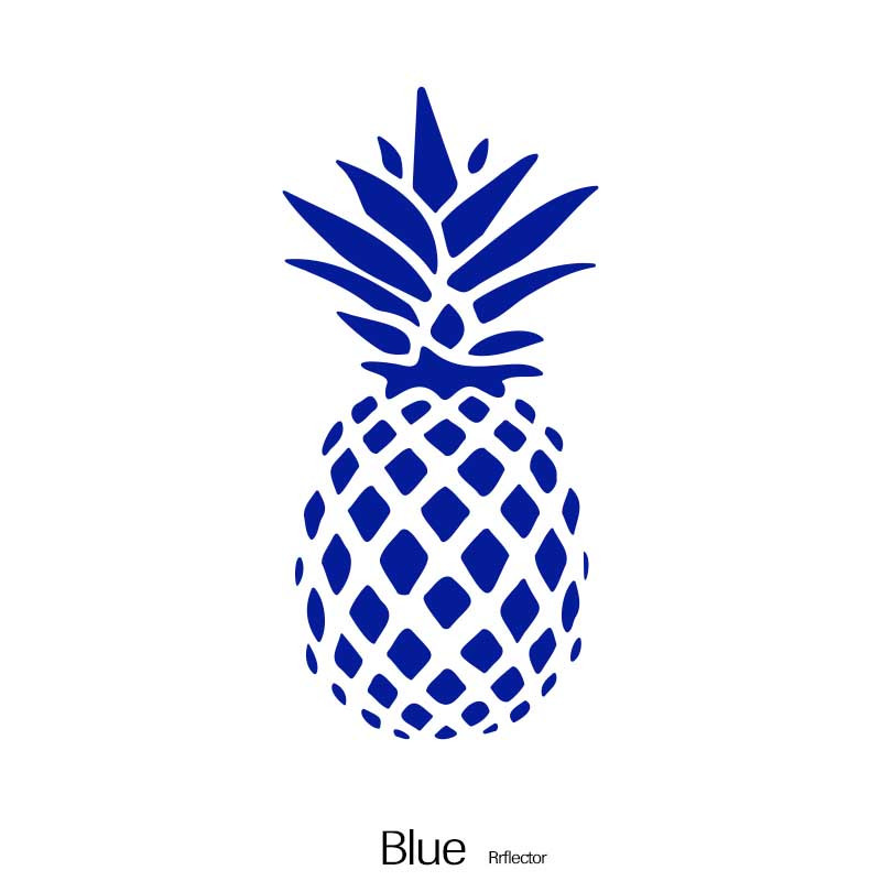 Blue Purple Pineapple Sticker Beach Cup Cooler Car Vehicle Window Bumper  Decal