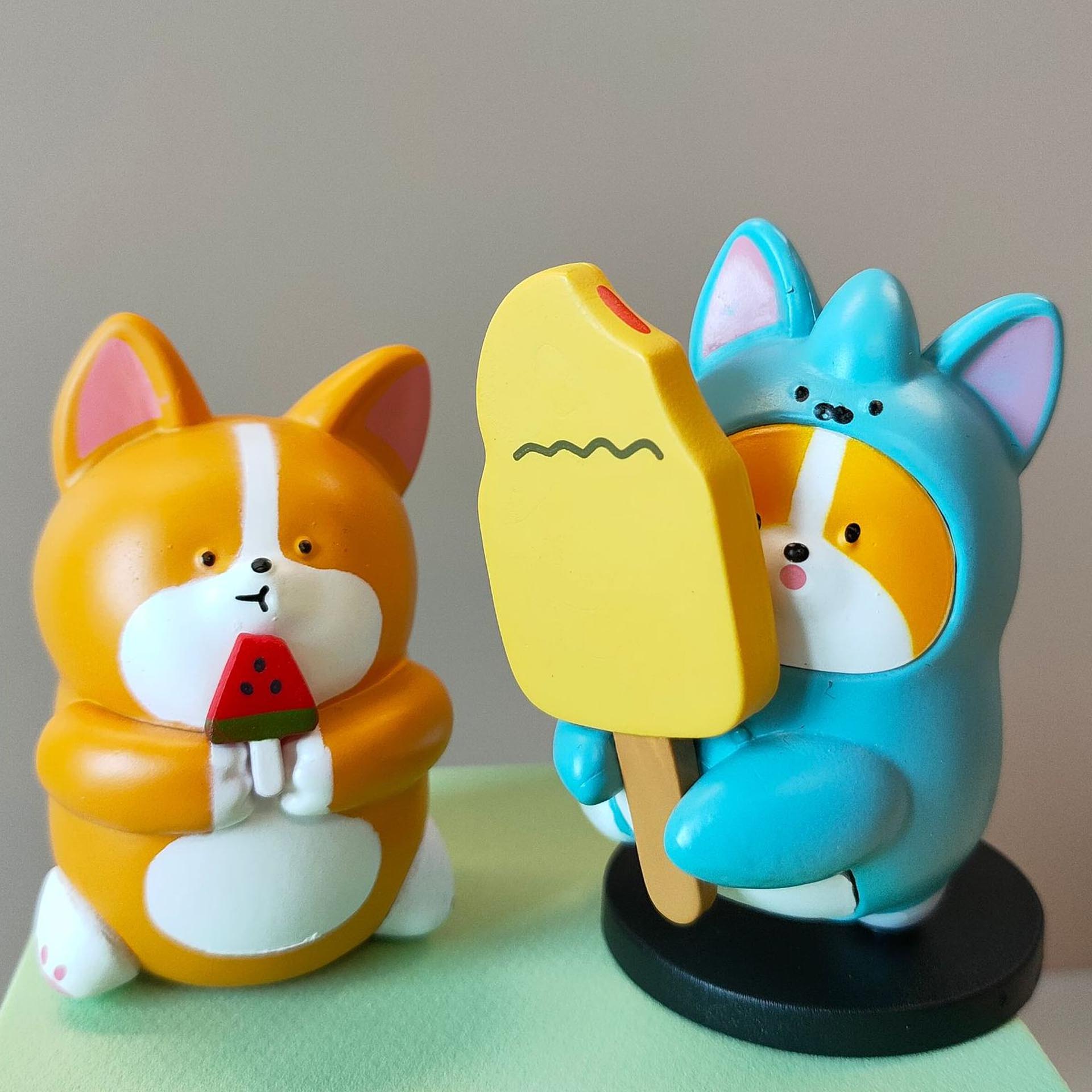 Simulation Animal Model Figure Doll Girls Boys Toy Cute Corgi