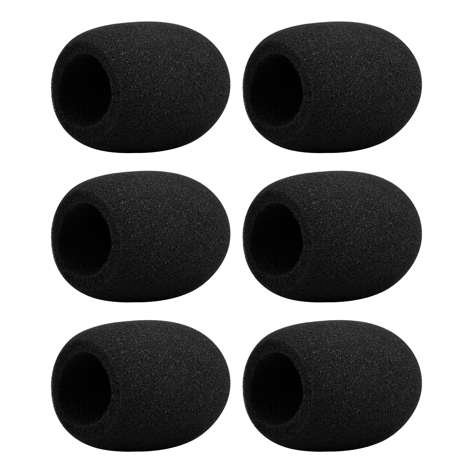 6 Unidades Cubierta Espuma Micrófono Cubierta Espuma Negra - Temu