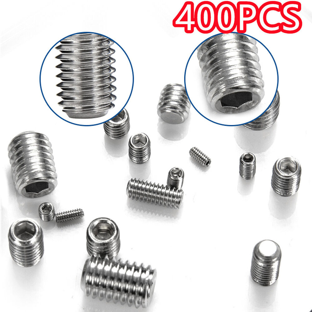 Grub Screw Hex Socket Screw 200pcs Stainless Steel Cup Point Hex Socket Grub  Screw For Precise Instrument M3/M4/M5/M6/M8 