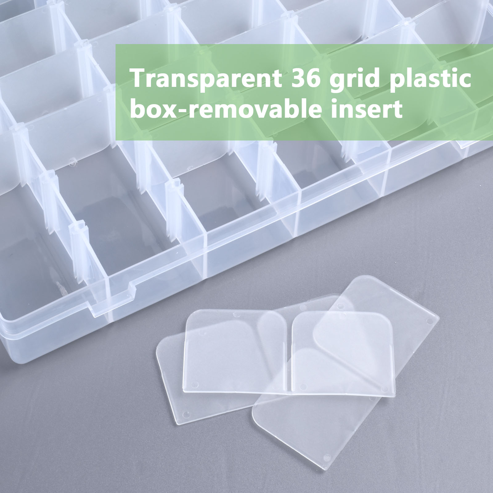 COZEVDNT 5er-Pack transparente quadratische Aufbewahrungsboxen aus  Kunststoff mit Deckel, für Perlen, Ohrstöpsel und andere kleine Gegenstände  (8,8 x 6 cm)