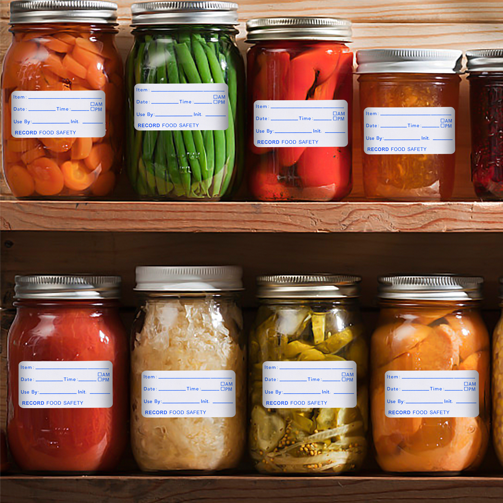 500pcs Dissolvable Food Storage Labels for Shelf Life