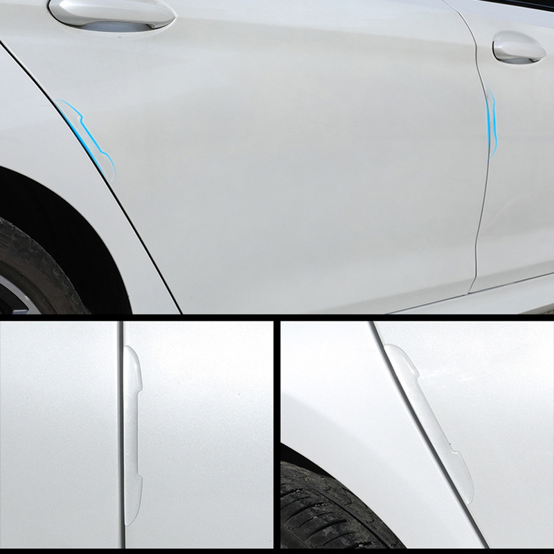 4PCS Car Door Anti Collision Protector Bar Side Edge Protection Guards