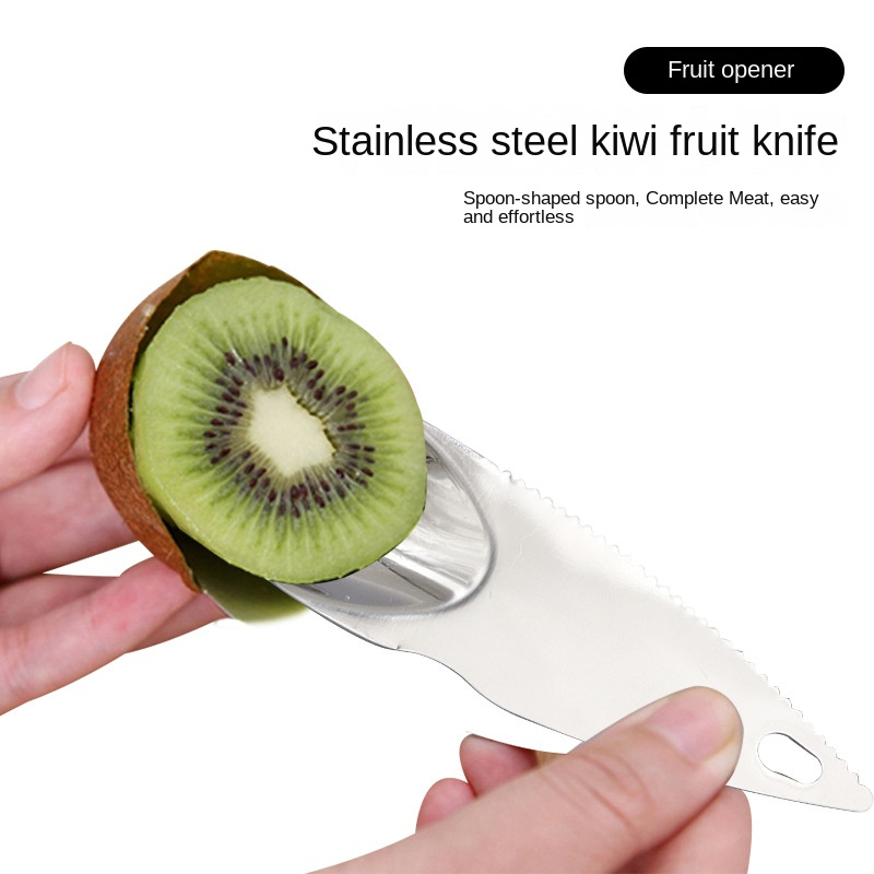 1PC Kiwi Peeler Kiwi Fruit Knife Peeling and Digging Spoon Fruit Knife  Cutting Kiwi Fruit Spoon Tool Gadgets Vegetable Cutter