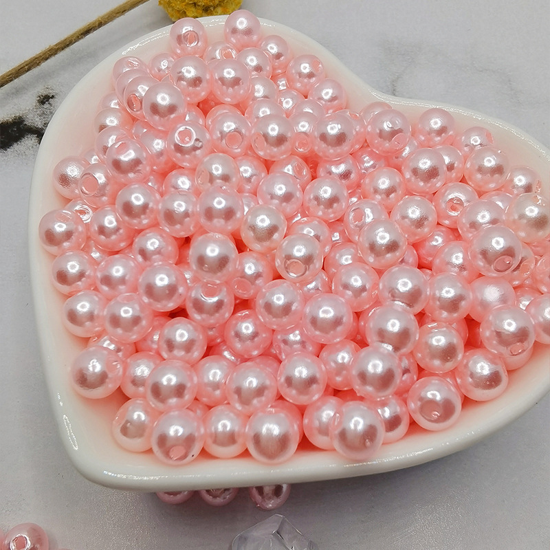 Resin Round Imitation Beads AB Colors 6 8 10mm 50g With Hole Loose Craft  Pearls For Sew On Clothes Bags Shoes Backpack Supplies - AliExpress