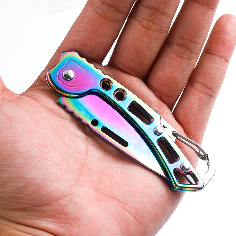 Custom Rainbow Oil Slick Folding Pocket Knife Camping Hunting EDC Everyday  Carry Knives Tactical Gift Rescue Outdoor Birthday Present -  Canada