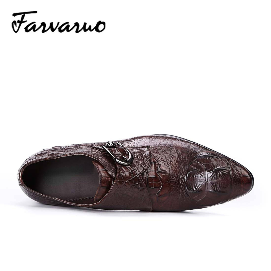 Brown Genuine Crocodile Leather Shoes  Crocodile leather shoes, Dress  shoes men, Leather dress shoes