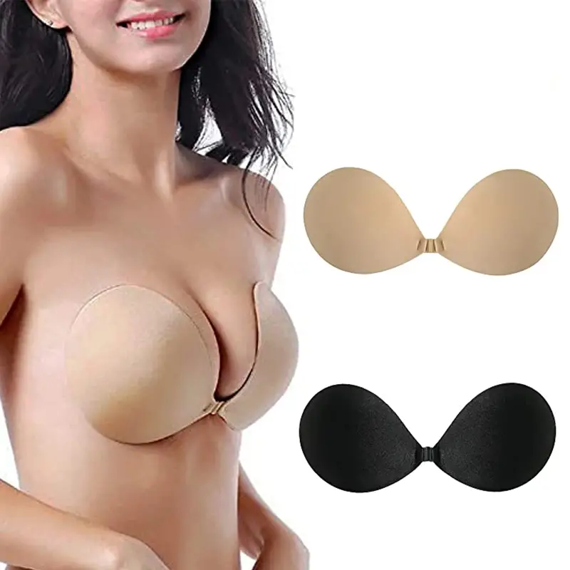 Adhesive Backless Strapless Breast Petals Nipple Covers, Reusable Silicone  Invisible Lift Tape Sticky Nipple Bras, Women's Lingerie & Underwear Access