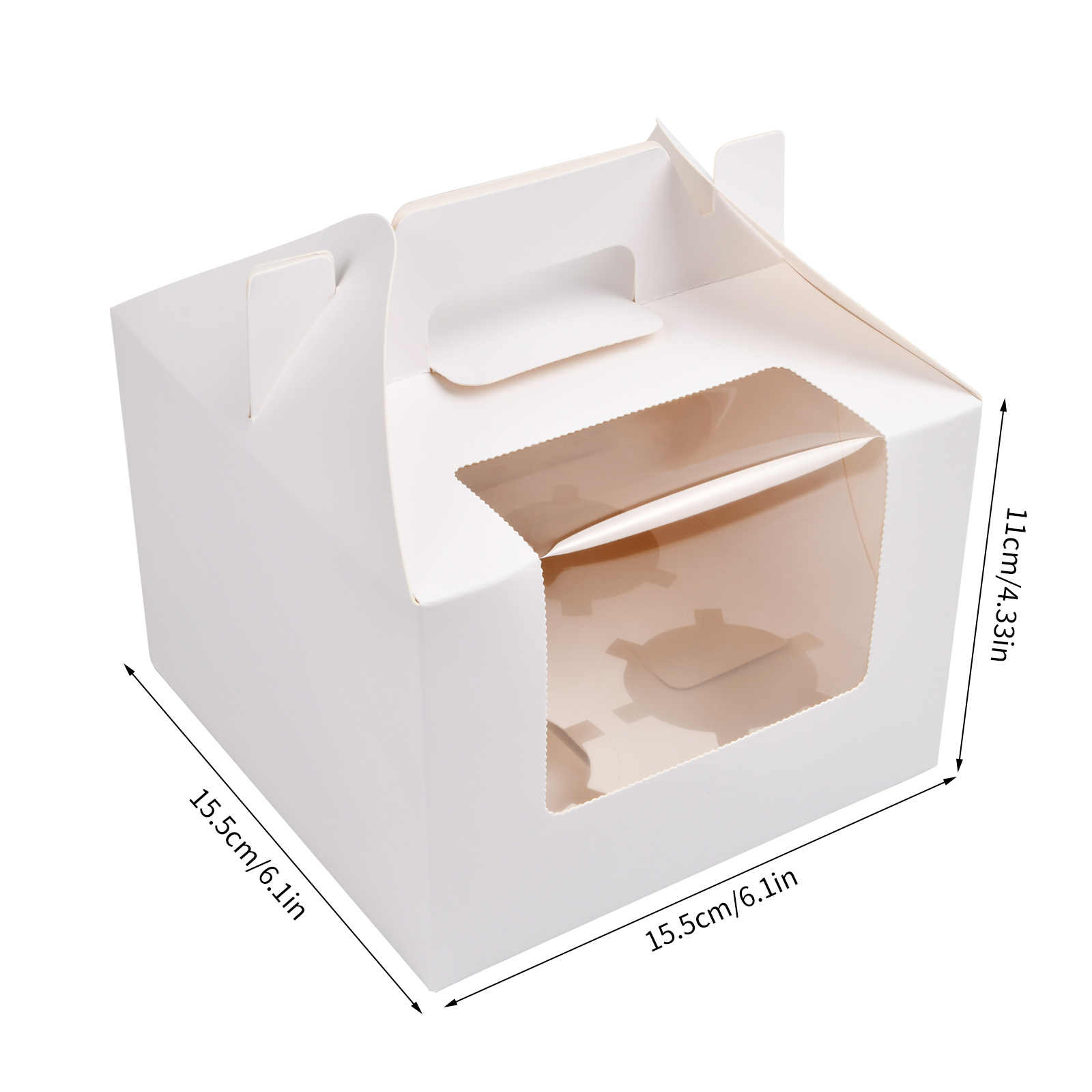 10 paquets de boîtes à cupcakes blanches simples boîtes à - Temu