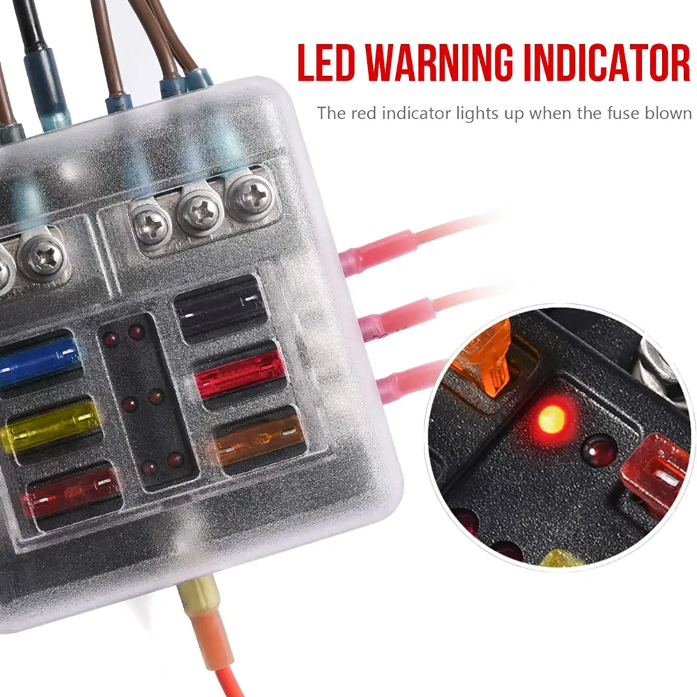 Upgrade Your Vehicles Electrical System With This Way Fuse Box Led  Indicator Perfect For 12v 32v Cars Boats Save More With Clearance Deals  Temu South Korea