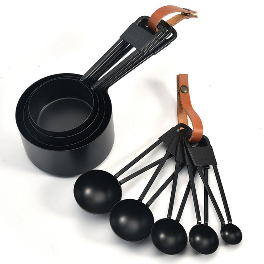 1pc Stainless Steel Measuring Spoons Set Black Baking - Temu