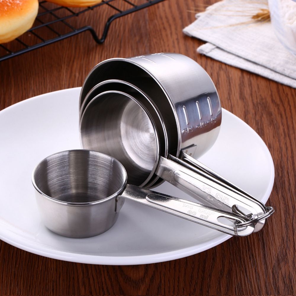 1/4 Cup Measuring Cup, Stainless Steel Measuring Scoops, Small Measuring  Cup Measuring Scoop, 60ML Small Coffee Scoop Measuring Cup with Black