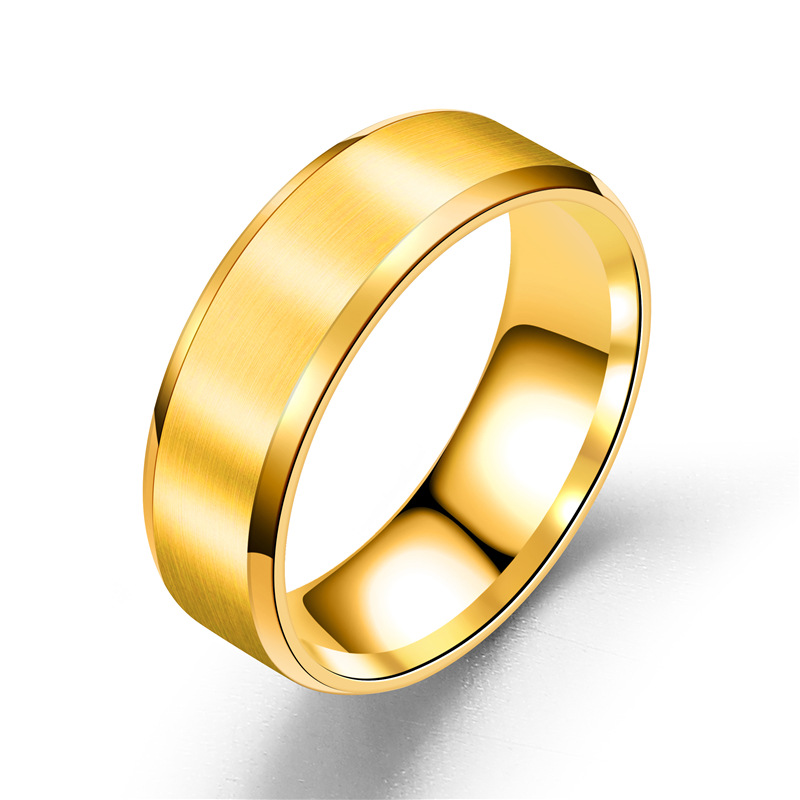 Plain gold hot sale gents ring