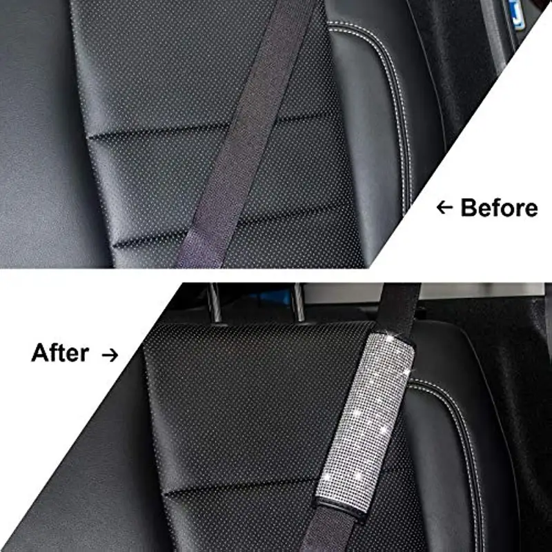 Bling Seat Belt Shoulder Pads Seat Belt Cover Pad Crystal Car Seatbelt  Covers Car Decor Accessories Women Lady Men 2x Seat Belt Cover, Check  Today's Deals