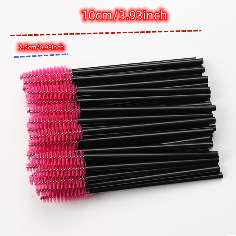 50pcs Bag Disposable Eyelash Brushes Mascara Wands - Temu