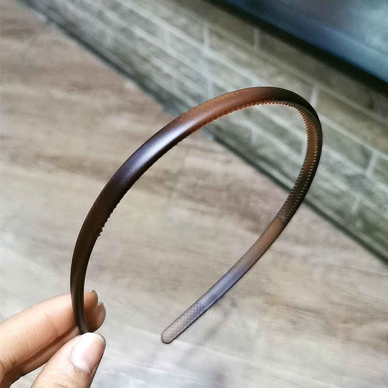 Vintage Thin Hairband With Teeth Non Slip Solid Headband