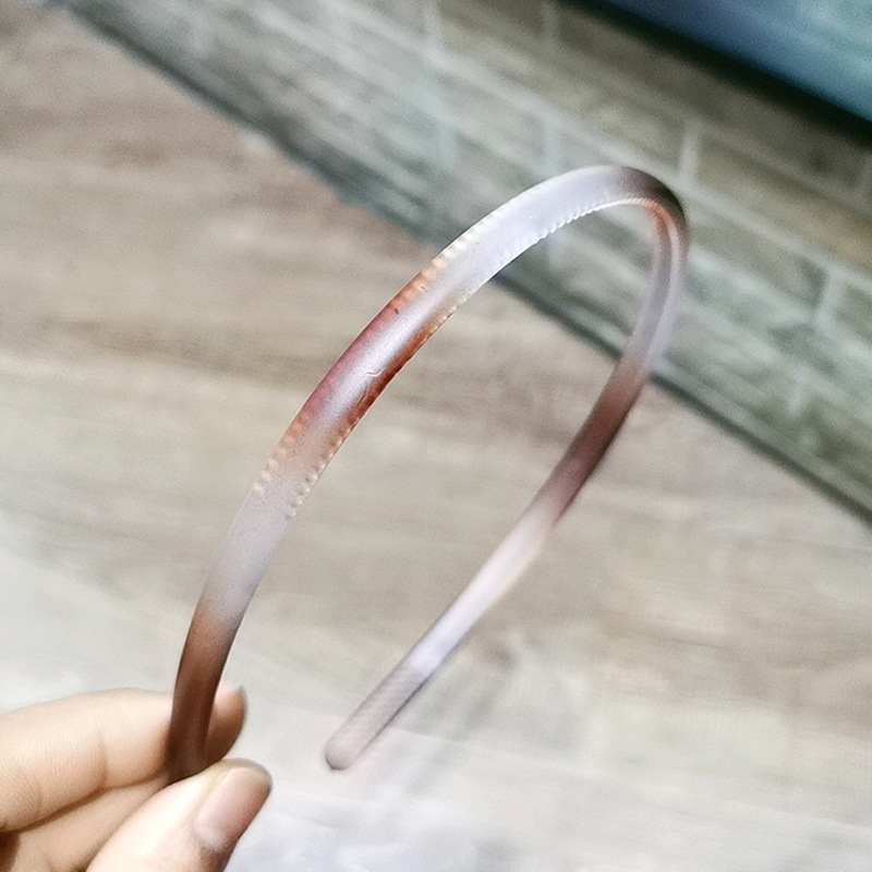 Vintage Thin Hairband With Teeth Non Slip Solid Headband