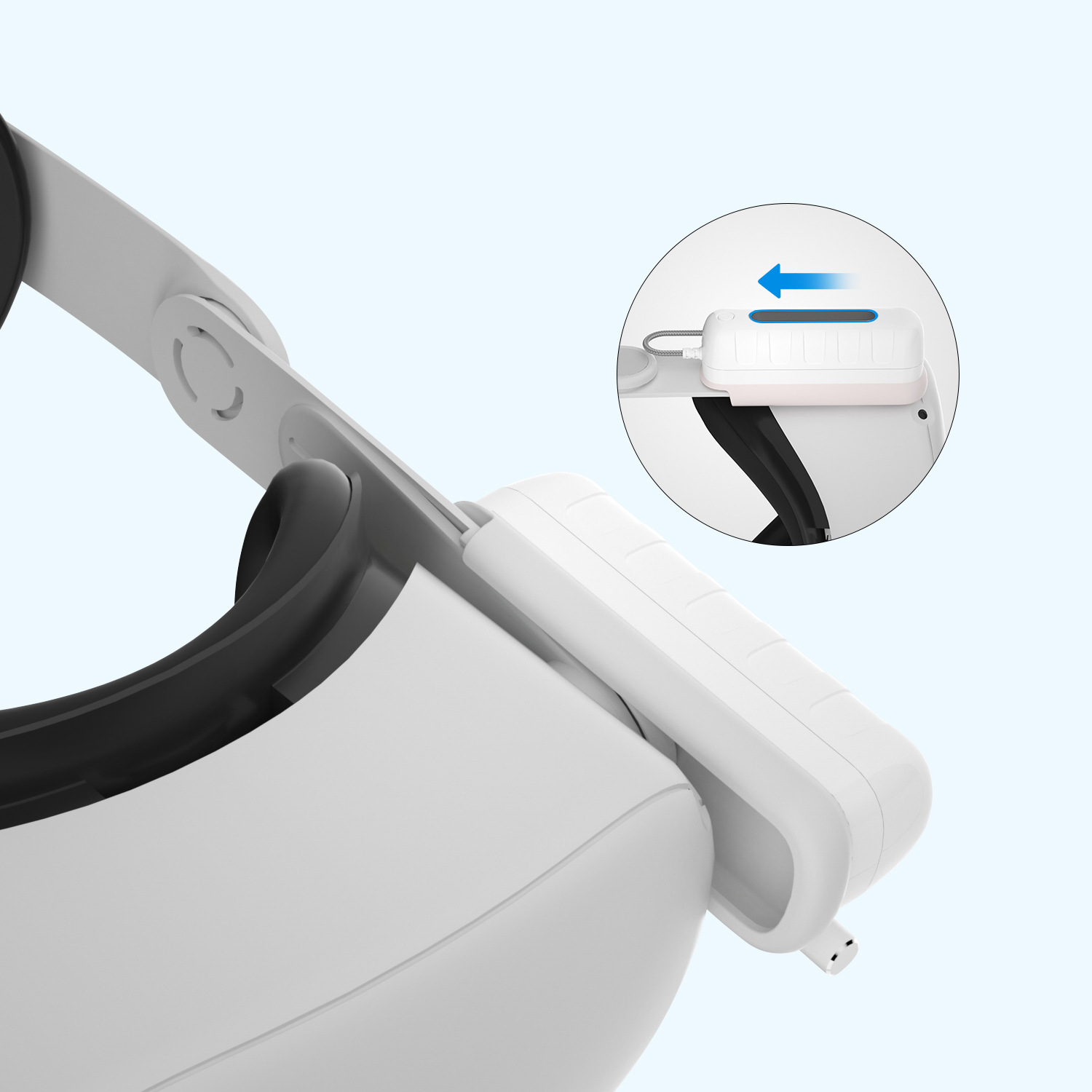 Battery Pack Oculus Quest 2 Rgb Light 5000mah Battery Pack Temu