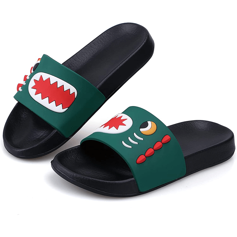Boys Casual Cute Cartoon Slippers Non Slip Slip On Lightweight Shoes For  Summer Pool Bathroom Beach Home | Today's Best Daily Deals | Temu