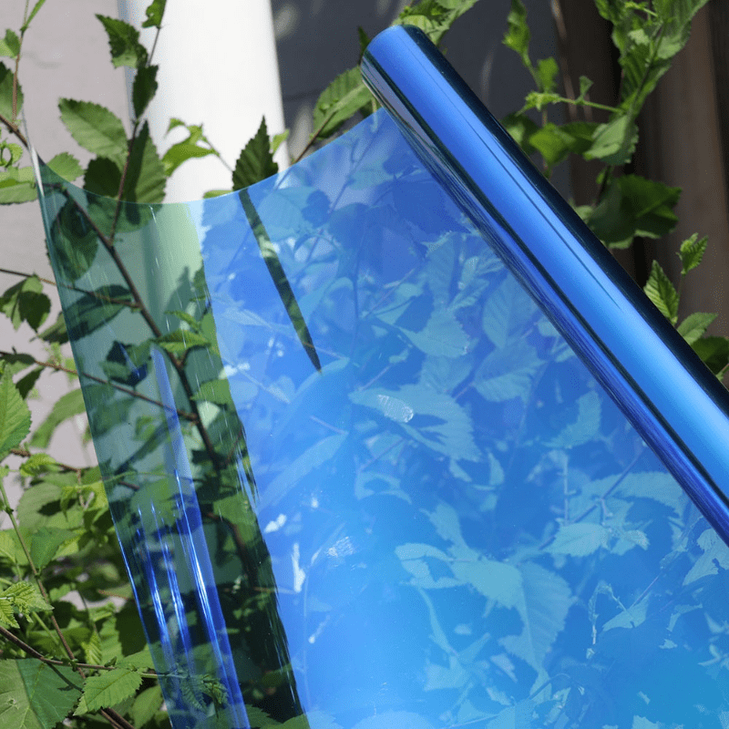 50x300cm Bleu Caméléon Vlt 67% Voiture Vitre Teinte Film Solaire Stores  Autocollant Antidéflagrant Écran solaire Fenêtre Latérale Teinter Foils