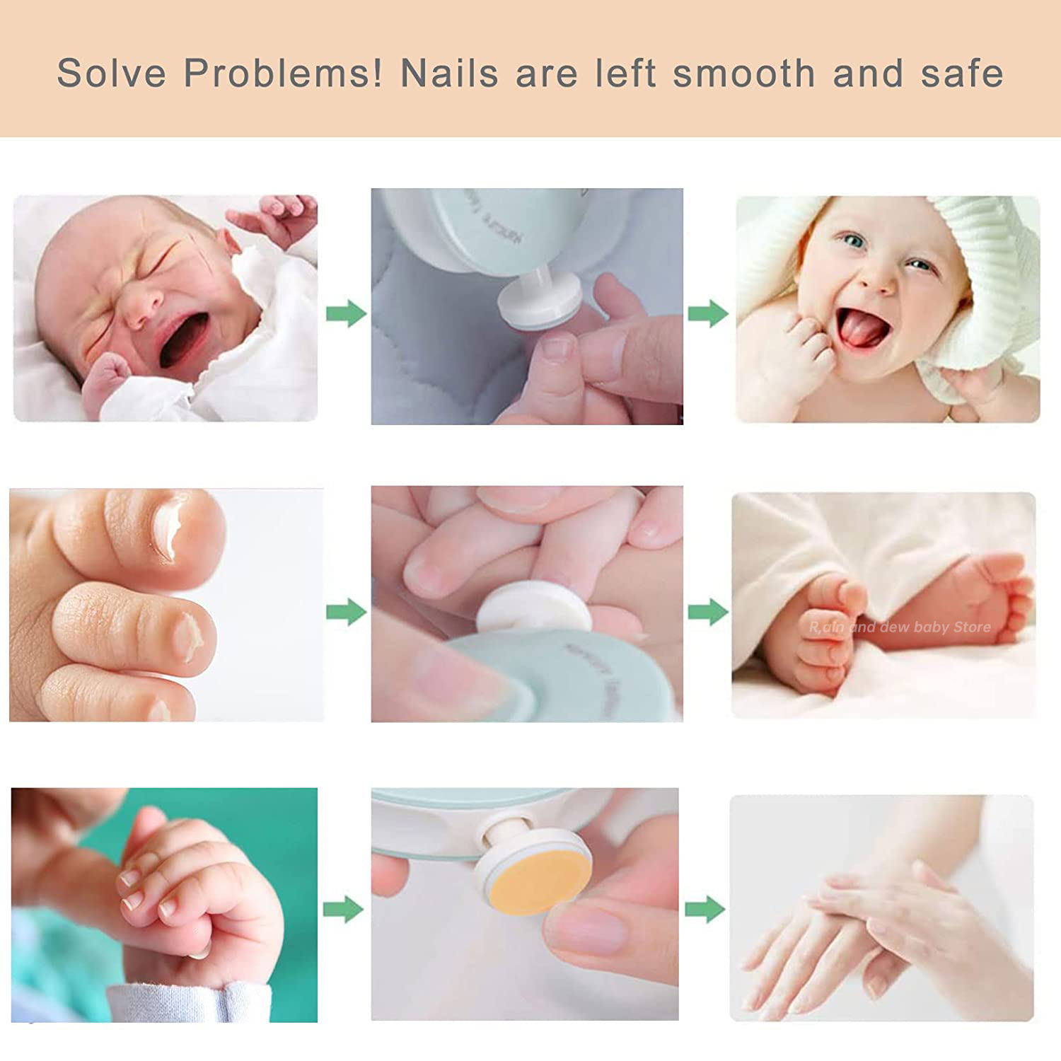 Lima eléctrica de uñas para bebe: la solución que estabas buscando.