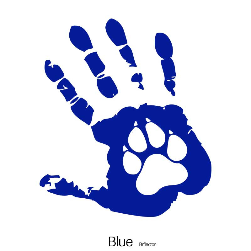 blue tiger paw print