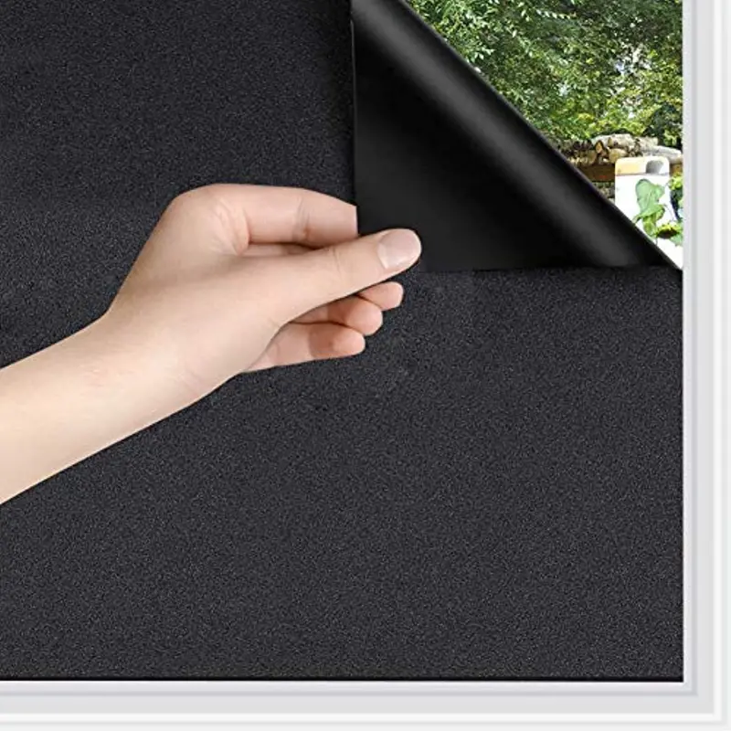 Static Cling Total Blackout Privacy Window Film Cover Light - Temu